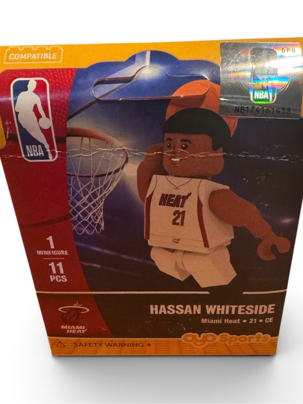 Hassan Whiteside Miami Heat OYO Sports NBA Minifigure New